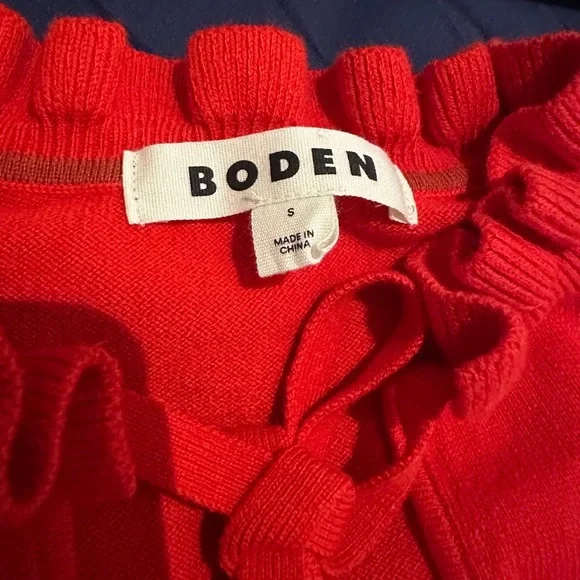 Boden Vibrant Red Knit Top - Picture 2 of 3